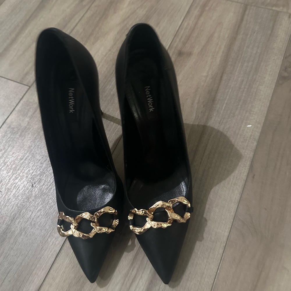 Leather heels